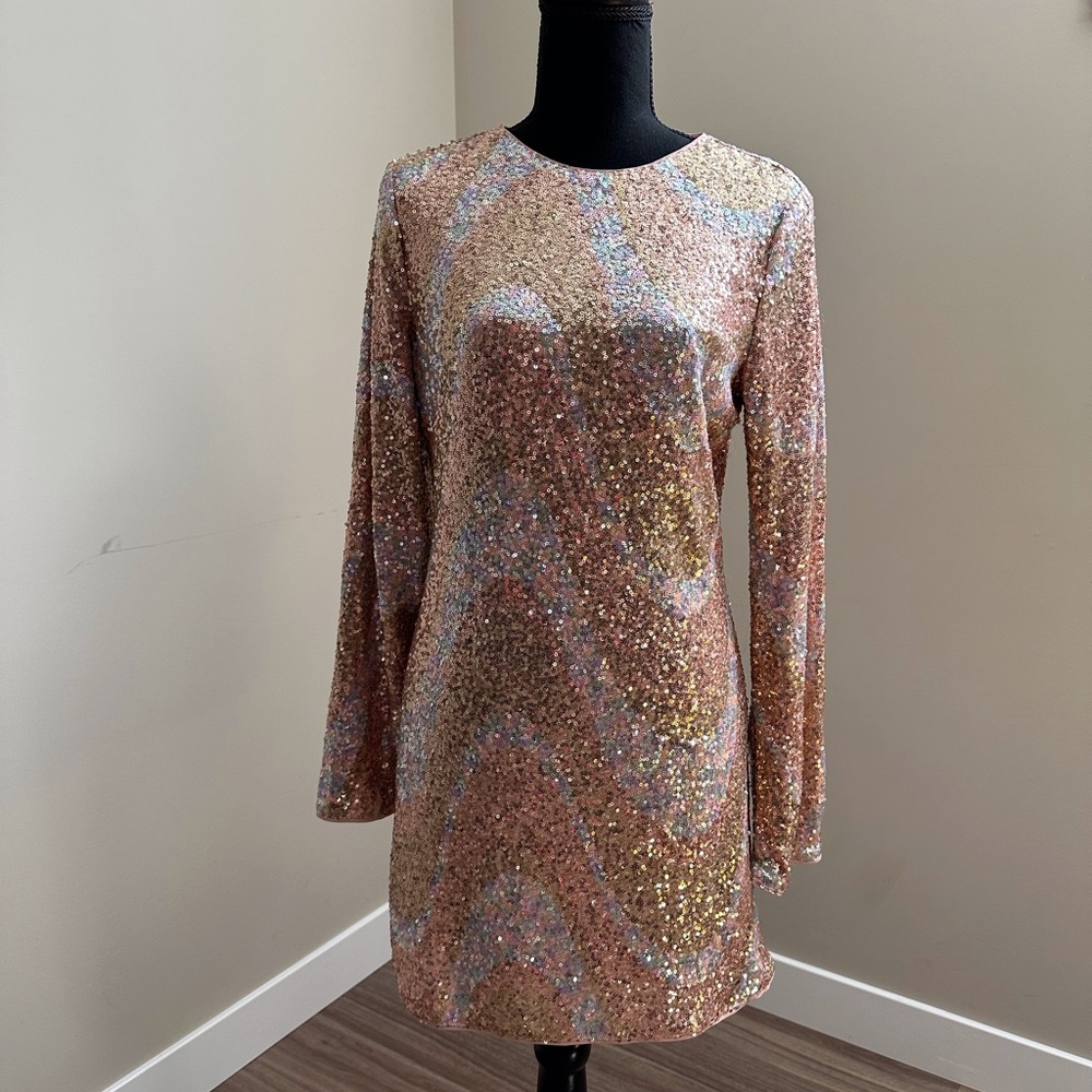 H&M Multicolour Sequin Dress - Size Small